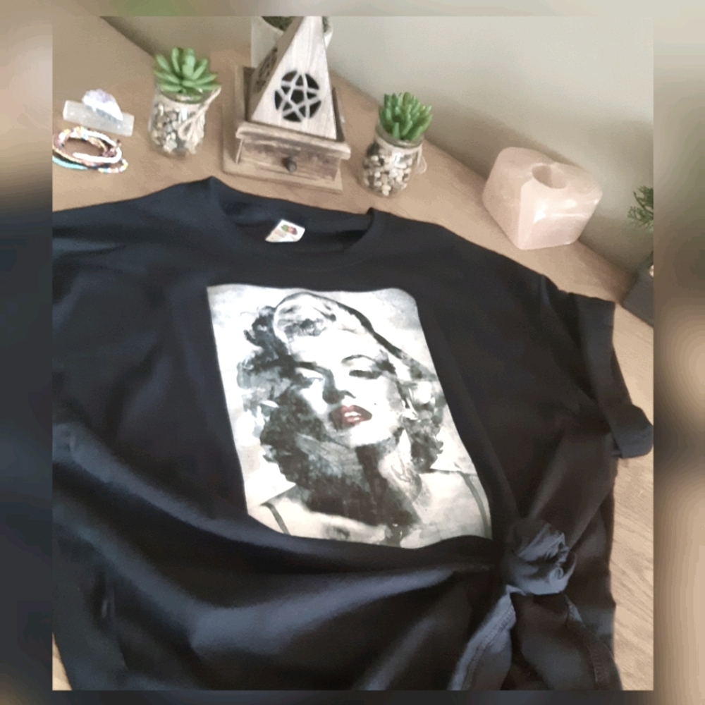 Custom Printed, Marilyn Monroe Tshirt